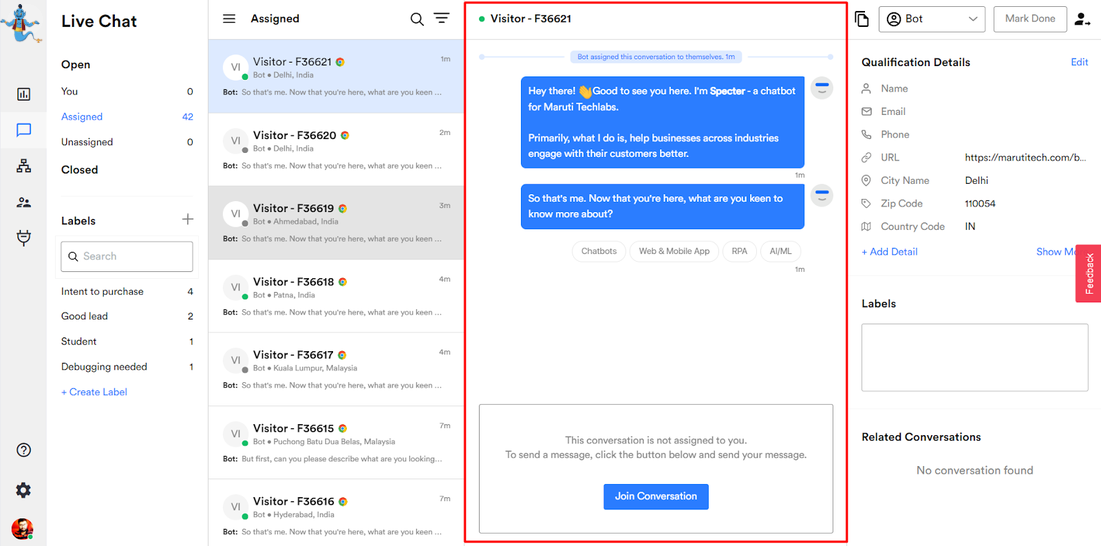 What is conversation history? igenie.co.uk