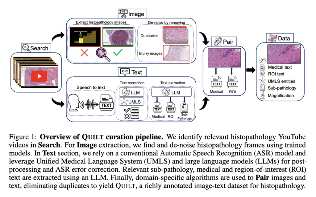 This AI Paper Introduces Quilt-1M: Harnessing YouTube to Create the La …
